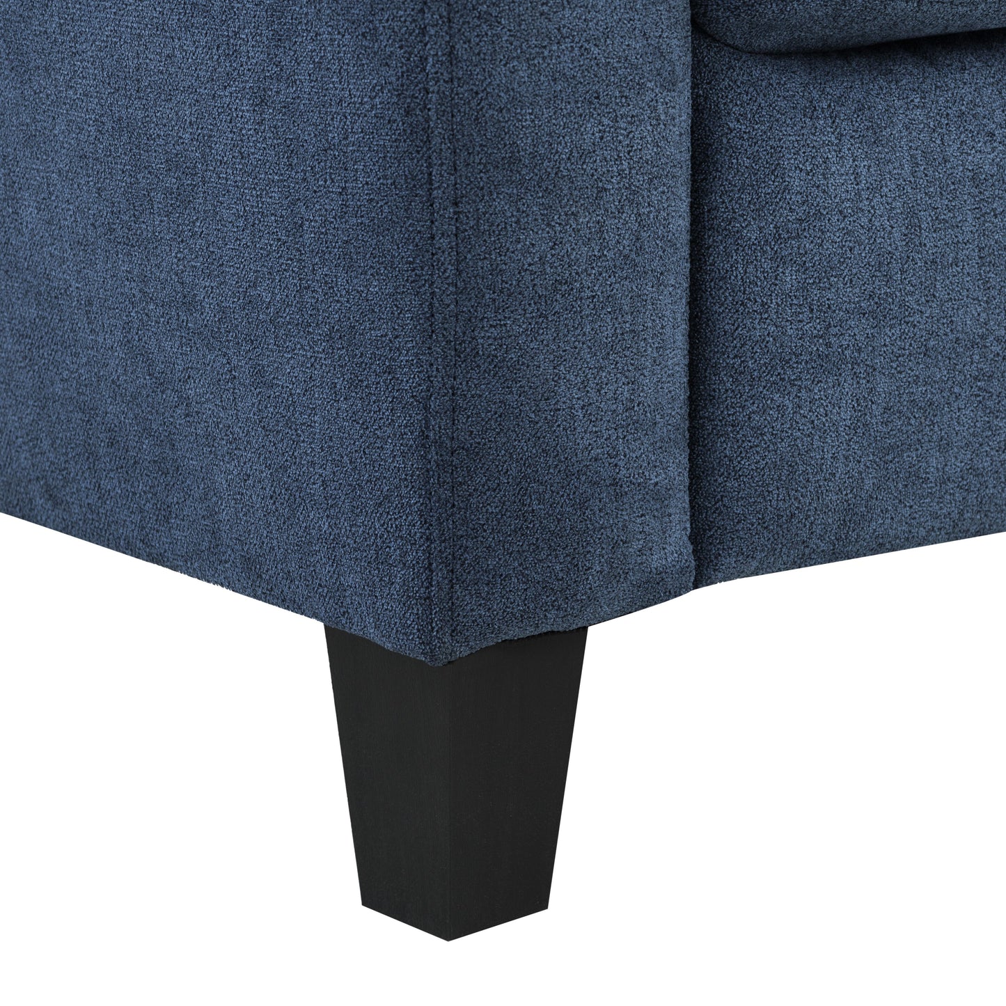 Horatio - Chenille 3 Seater Sofa - Navy