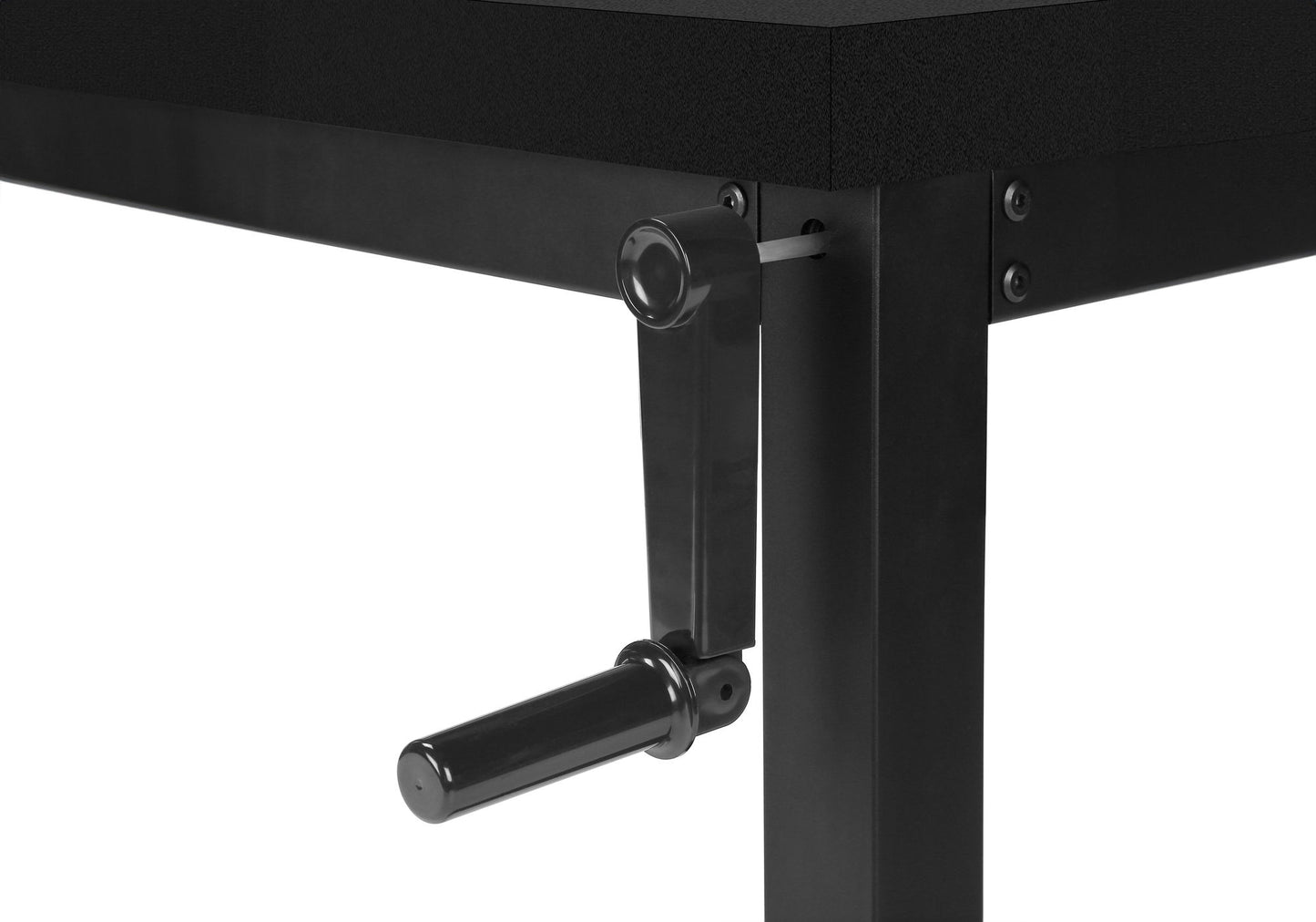 Computer Desk, Home Office, Standing, Adjustable, Laptop, Contemporary - Black