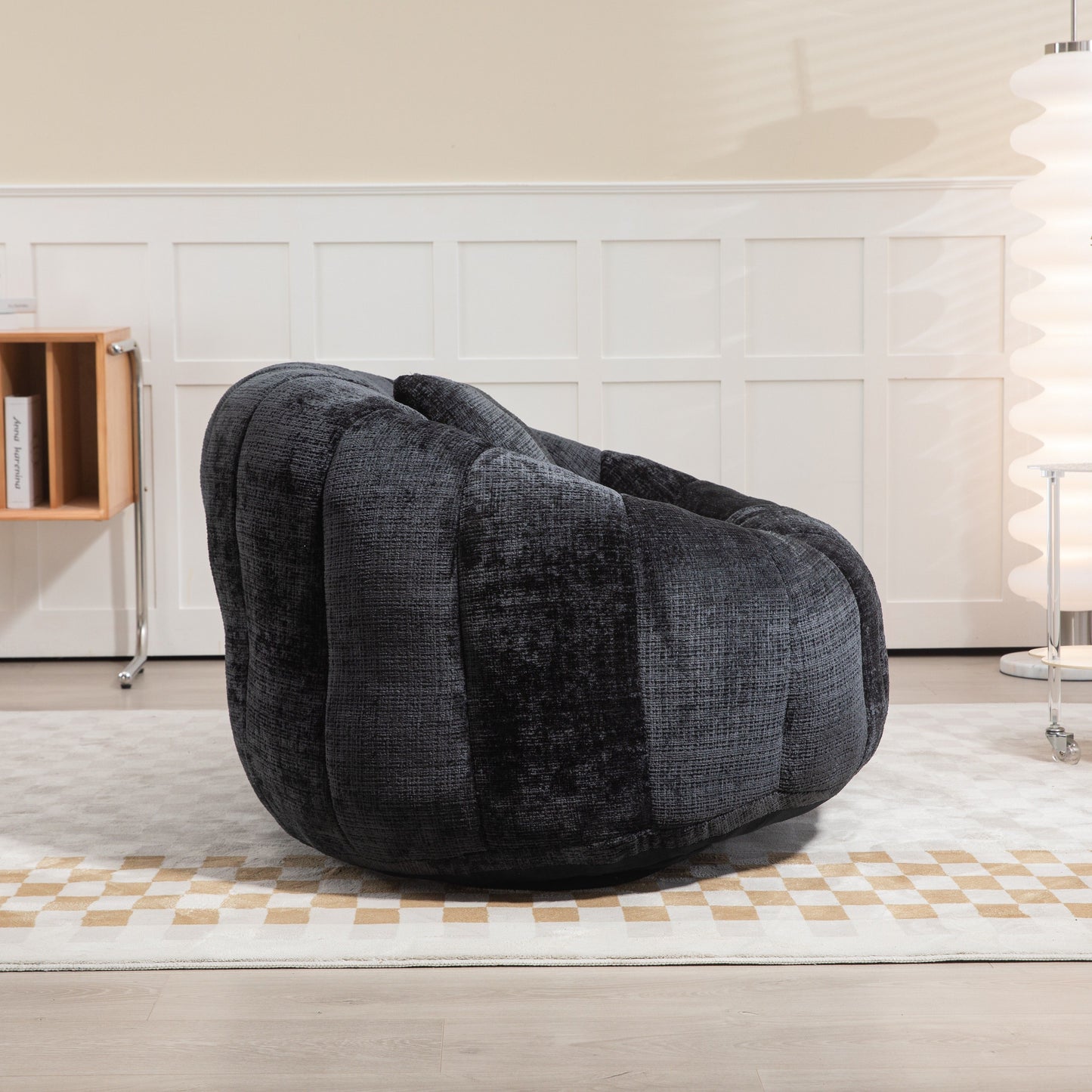 High Back Durable Comfort Bean Bag Sofa Couch For Adults And Kids - Black