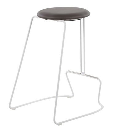 Finn - Contemporary Counter Stool (Set of 2) - White / Gray