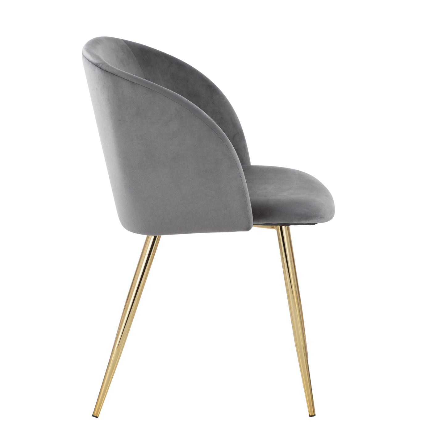 Fran - Contemporary Chair (Set of 2) - Gold / Silver