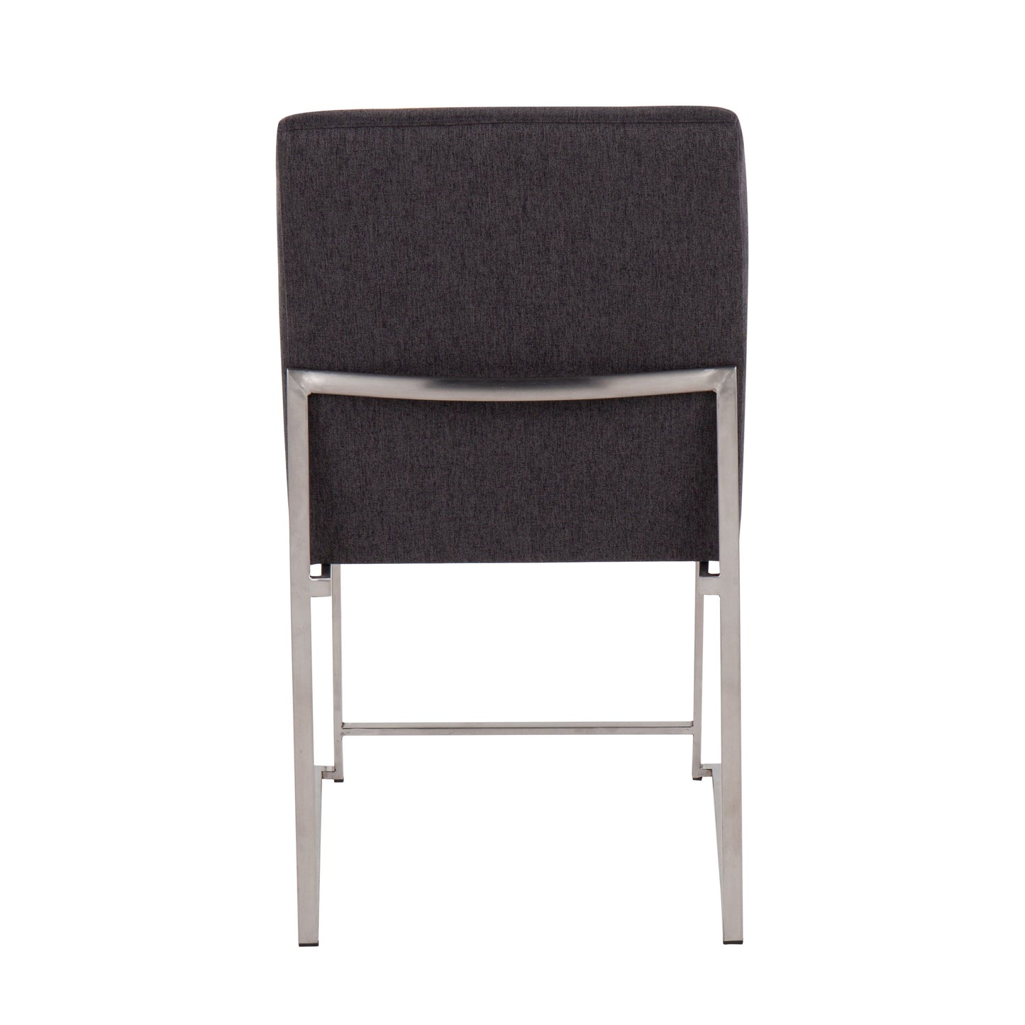 Fuji - Contemporary High Back Dining Chair (Set of 2) - Charcoal