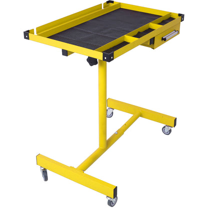Adjustable Work Table With Drawer - Yellow / Black