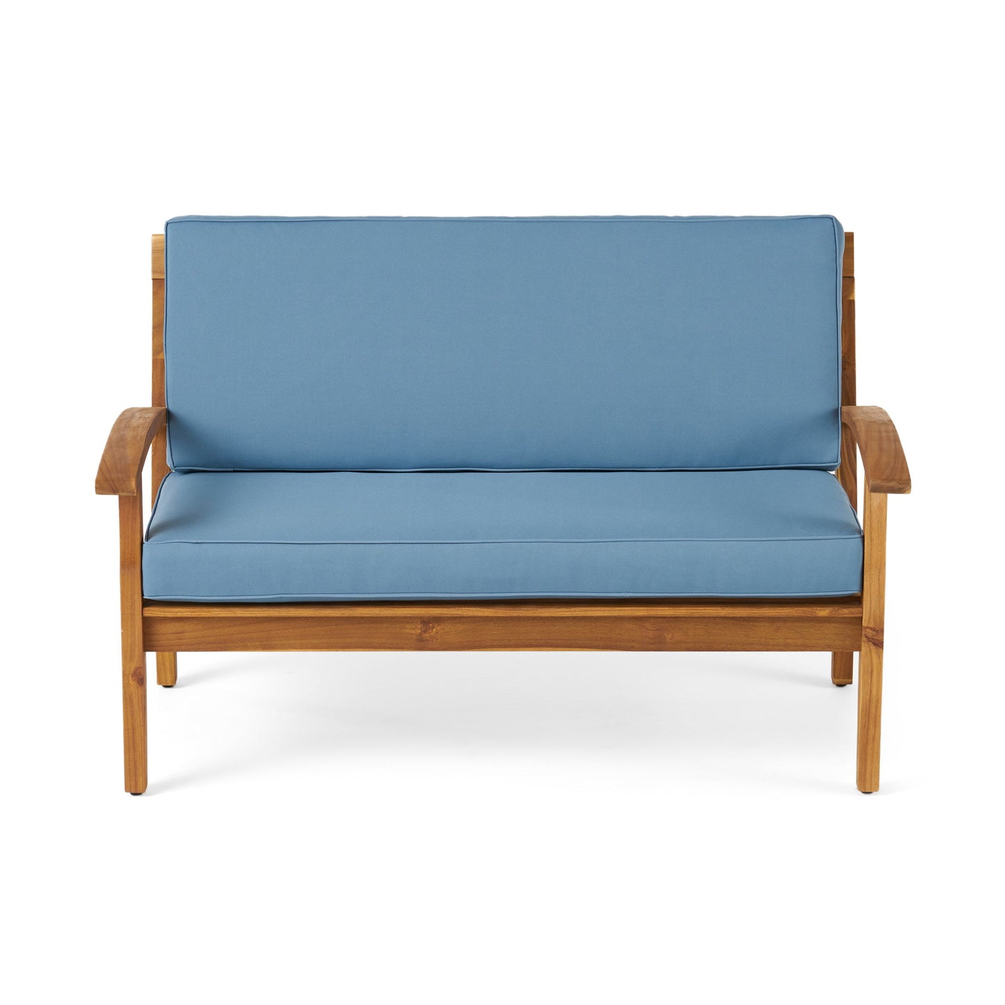Outdoor Chat Set With Coffee Table And Loveseat - Teak