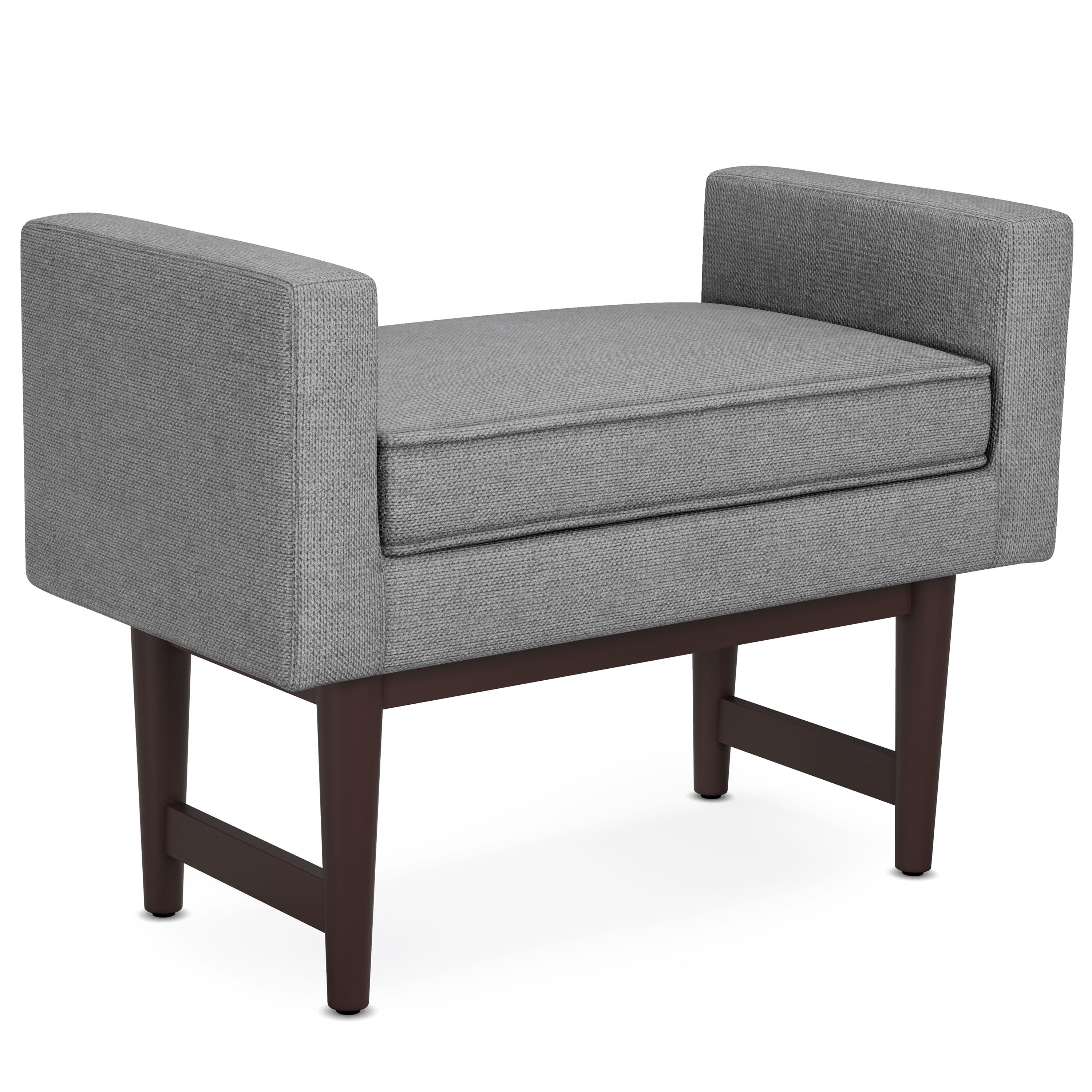 Scott - Small Ottoman Bench - Pewter Gray