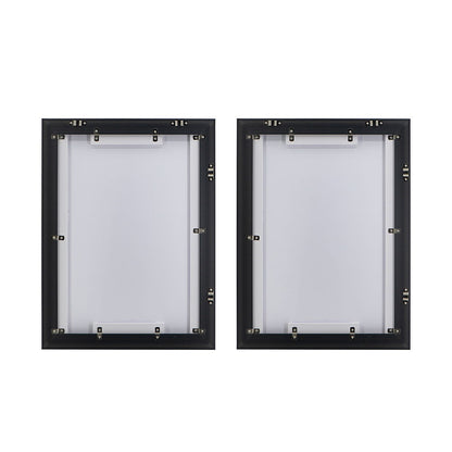 Framed Printed Acrylic Decorative Wall Art, Wall Decor For Living Room (Set of 2) - White / Green