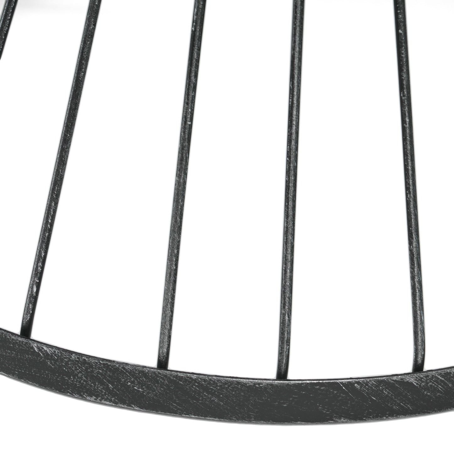 Lassen - Modern Outdoor Side Table With Hourglass Design - Matte Black