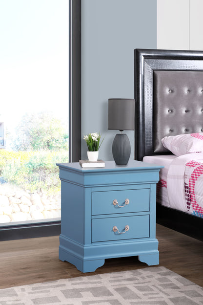 Louis Phillipe - Nightstand - Teal
