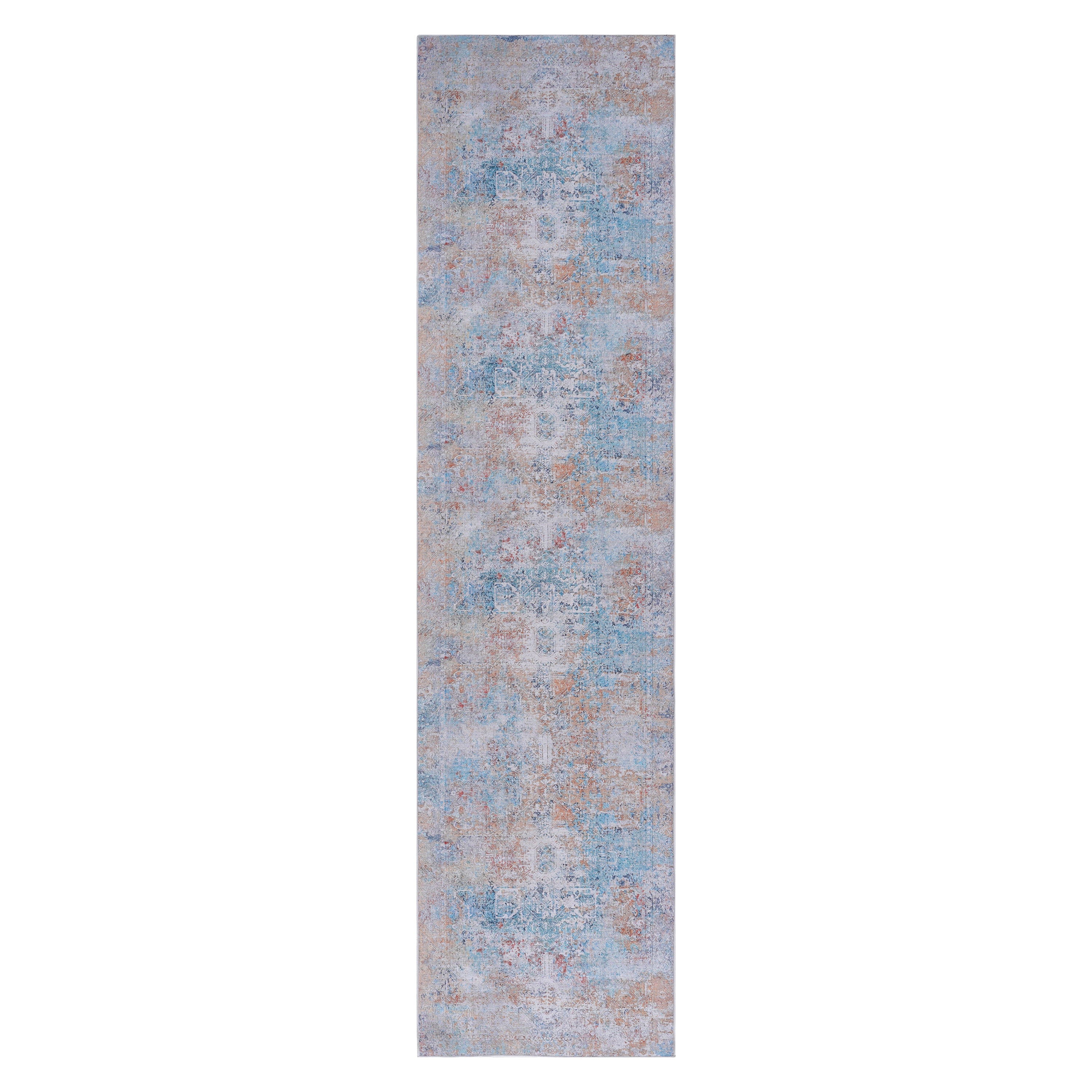 Maval - 2'6'' X 10' Washable Runner Rug - Yellow
