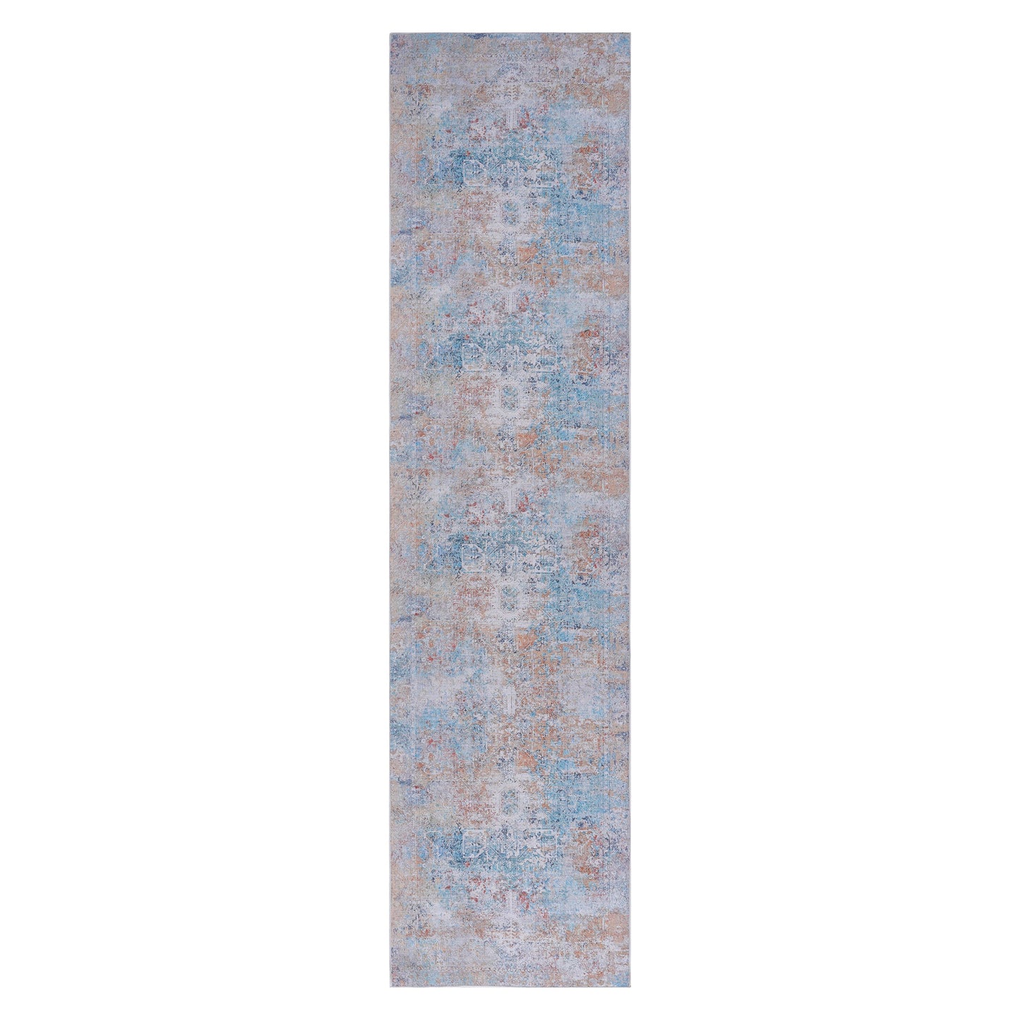 Maval - 2'6'' X 10' Washable Runner Rug - Yellow