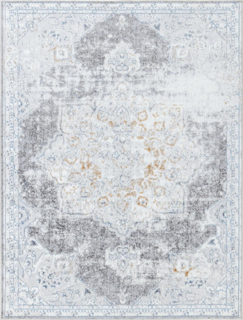 Legacy - 7'10" X 9'10" Area Rug - White, Multi