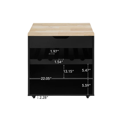Kitchen Pantry Storage Cabinet, Modern Buffet Cabinet With Kitchen Cart, Tall Kitchen Hutch Cabinet With Microwave Stand, Food Pantry Cabinet With 3 Rattan Doors And Adjustable Shelves - Black