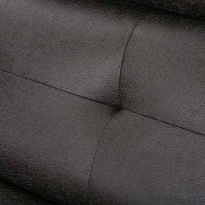 Alma - Contemporary Upholstered Loveseat Recliner - Slate