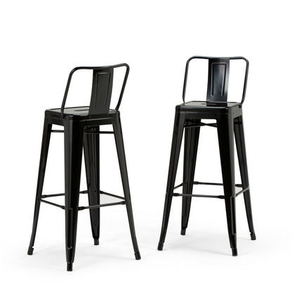 Rayne - Metal Bar Stool (Set of 2) - Black