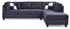Malone - Sectional Upholstered - Black