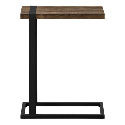 Accent Table, C - Shaped, Stylish Modern - Brown