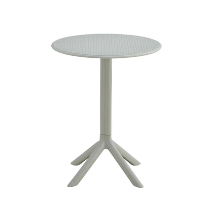 3 Piece Plastic Arm Chair Bistro Grs Premium Ocean Plastic - Light Gray