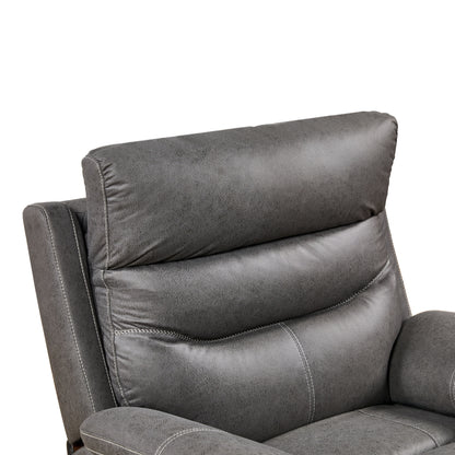 Dual Okin Motor Rocking And 240ÔøΩÔøΩÔøΩÔøΩÔøΩÔøΩÔøΩÔøΩÔøΩÔøΩÔøΩÔøΩÔøΩÔøΩÔøΩ Swivel Single Sofa Seat Recliner Chair Infinite Position, Head Rest With Power Function - Gray