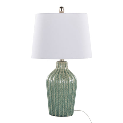 Rockwell - Contemporary Ceramic Table Lamp (Set of 2) - Sage / White