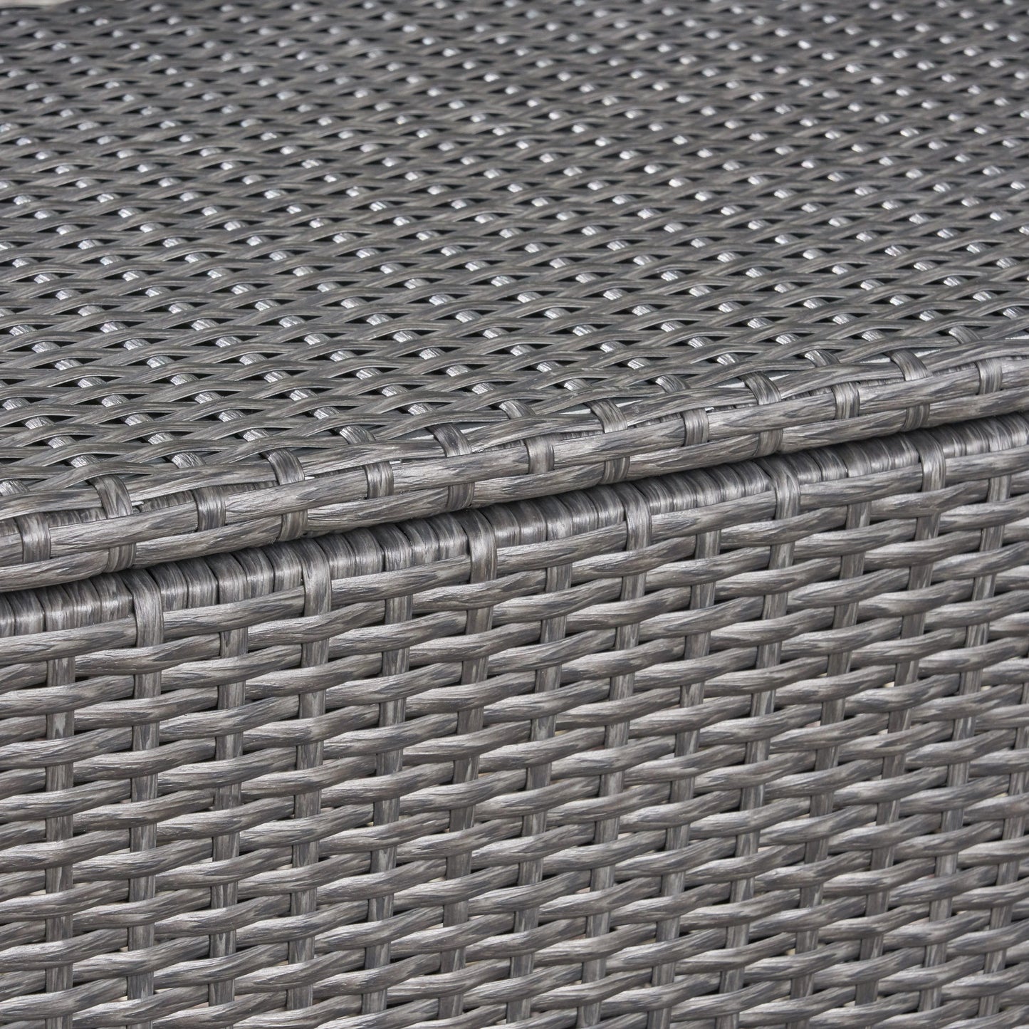 Rupert - Storage Unit Resin Wicker Outdoor Storage - Gray