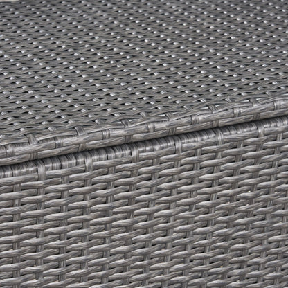 Rupert - Storage Unit Resin Wicker Outdoor Storage - Gray