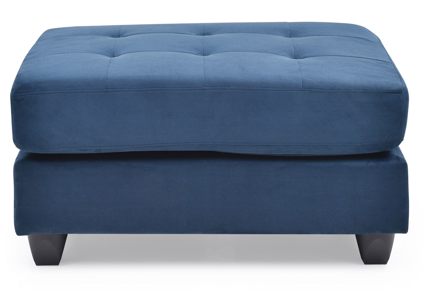 Stylish Contemporary Ottoman - Navy Blue