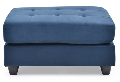 Stylish Contemporary Ottoman - Navy Blue