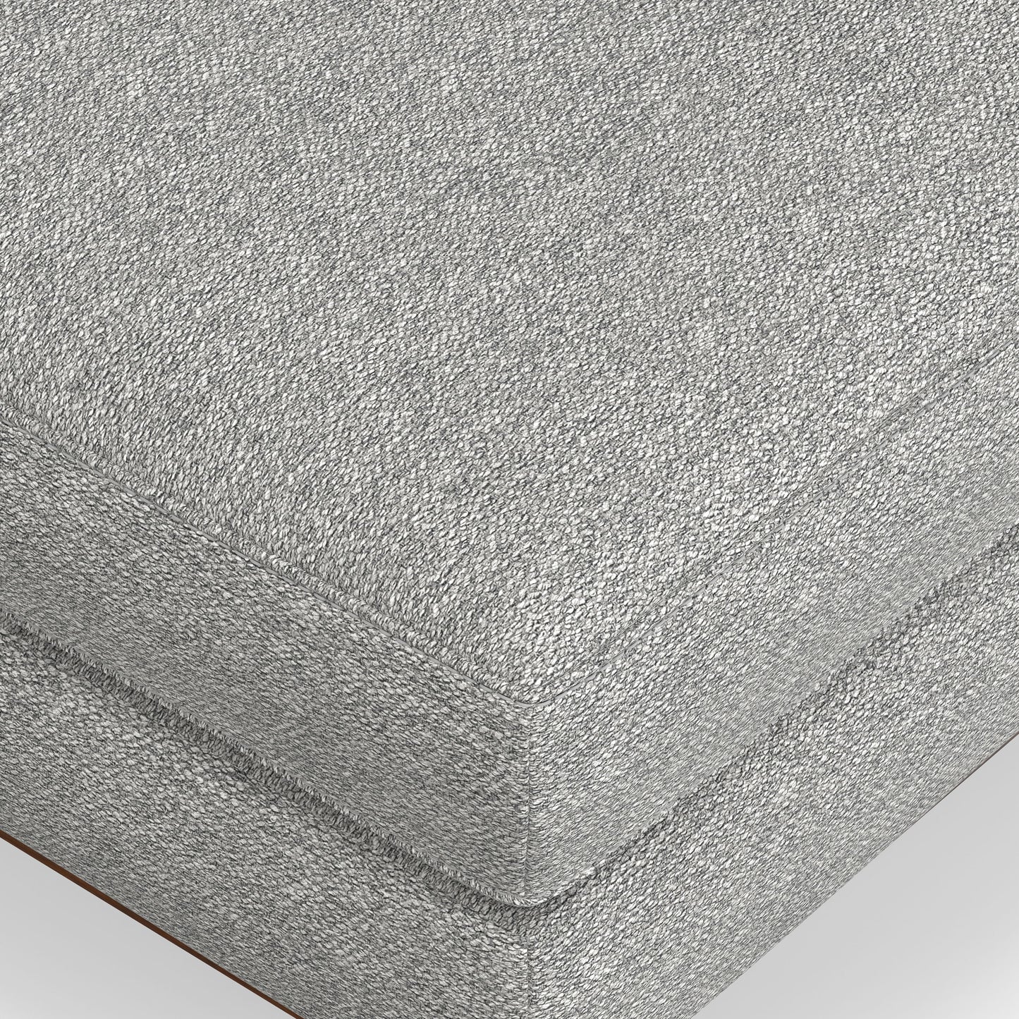 Morrison - Large Rectangular Ottoman - Mist Gray