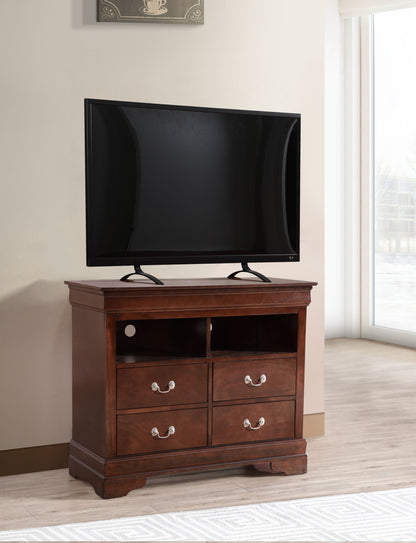 TV Media Chest Traditional Style - Cappuccino