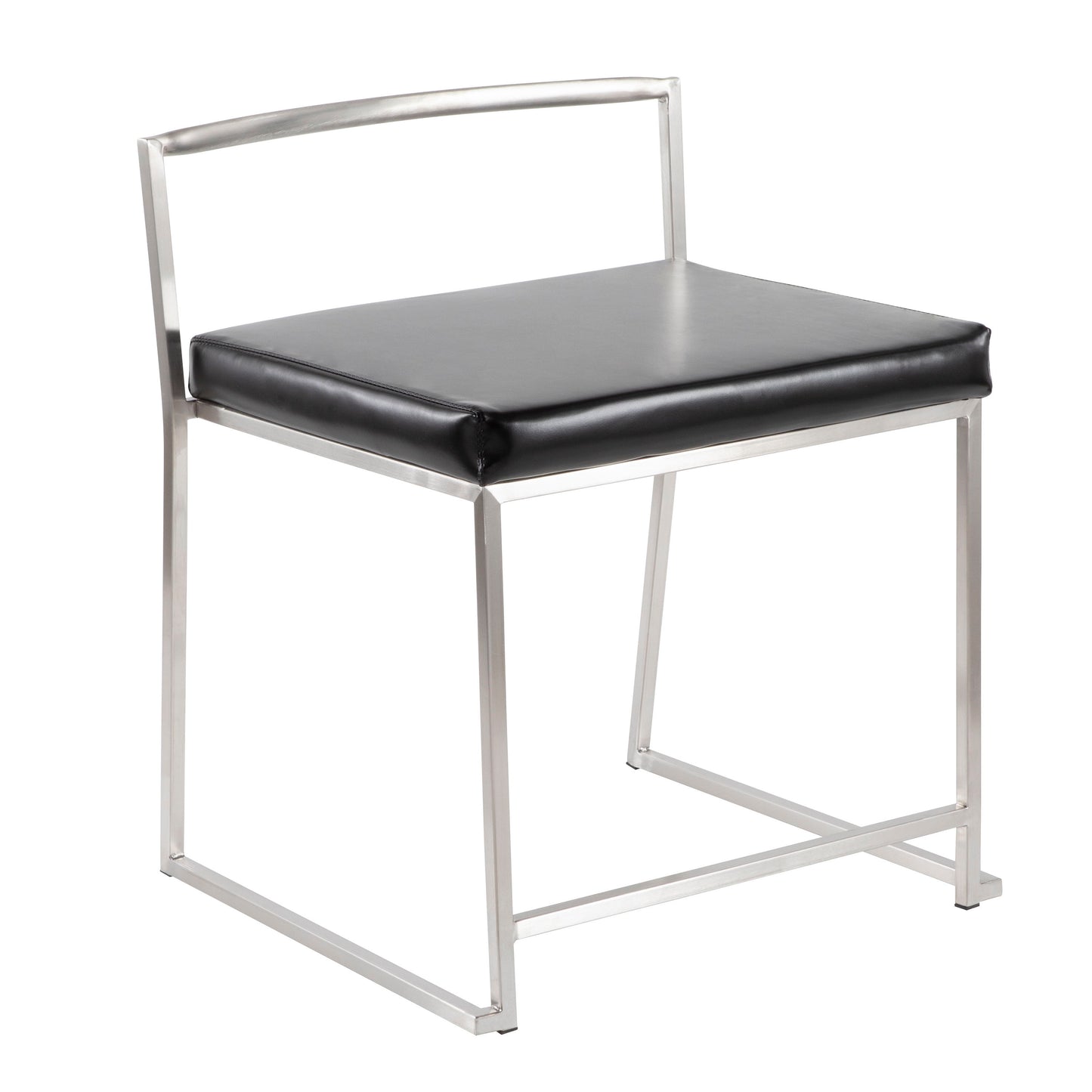 Fuji - Contemporary Stackable Dining Chair (Set of 2) - Black