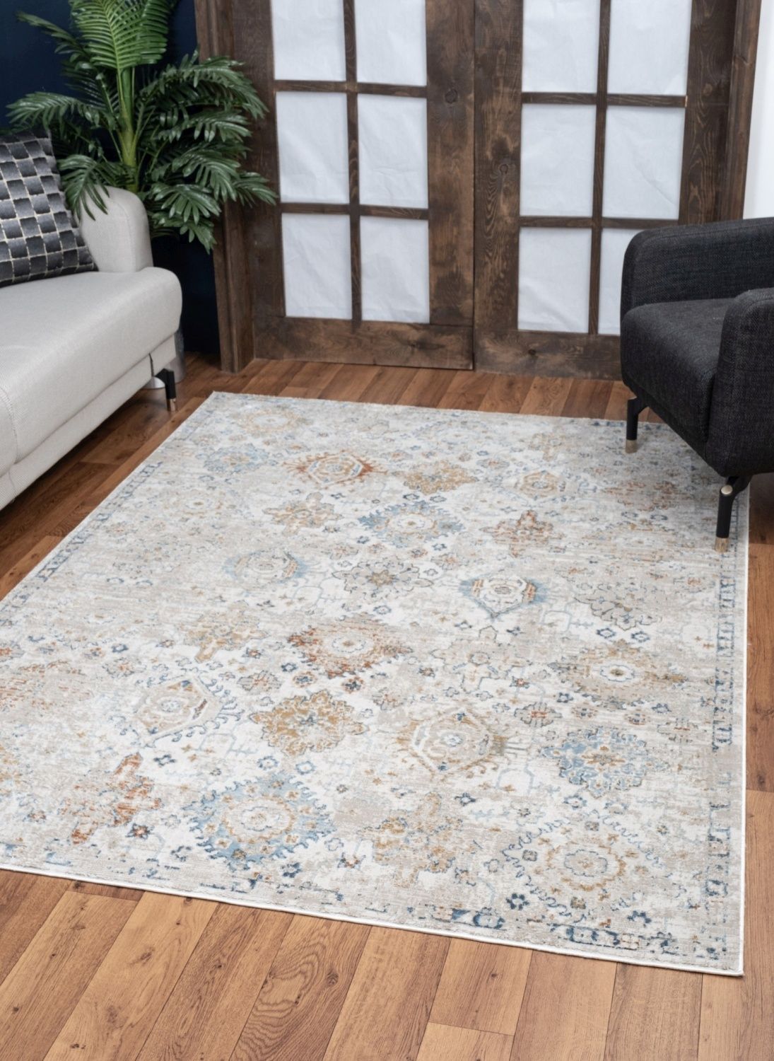 Noble - 7'10" X 10'3" Polypropylene, Area Rug - Ivory