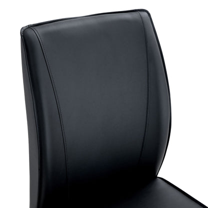 Luxurious And Minimalist Chair Covers, 2 High Elasticity Dining Chairs Metal Arched Legs - Black / Silver