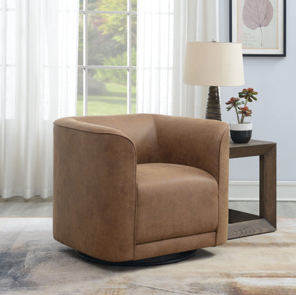 Brella - Swivel Accent Chair - Brown
