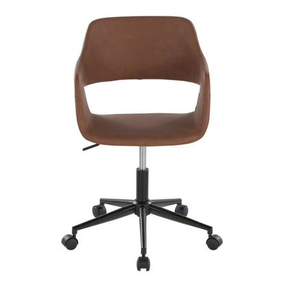 Margarite - Contemporary Task Chair - Black / Brown