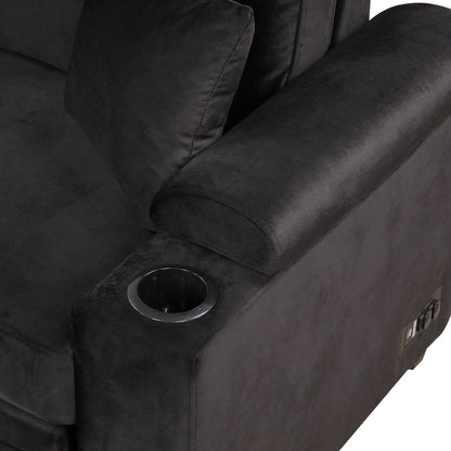 Sleeper Sofa Bed, 2 In 1 Pull Out Sofa Bed L-Shape Couch With Storage Ottoman For Living Room, Bedroom Couch And Small Apartment - Black