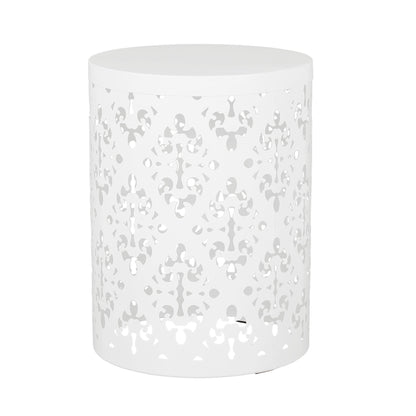 Metal (Set of 2) End Table - White