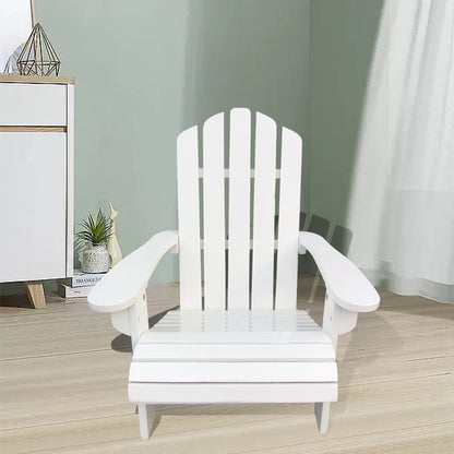 Outdoor Or Indoor Children Adirondack Chair - White