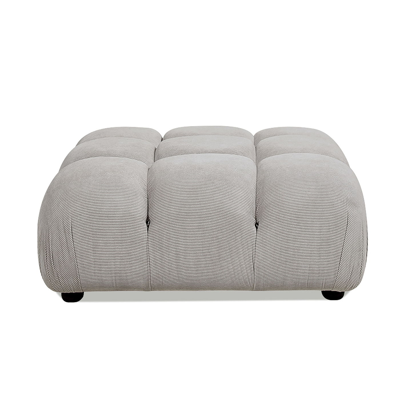 Marcel - Bubble Modular Modern Cocktail Ottoman - Pebble Gray
