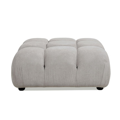 Marcel - Bubble Modular Modern Cocktail Ottoman - Pebble Gray