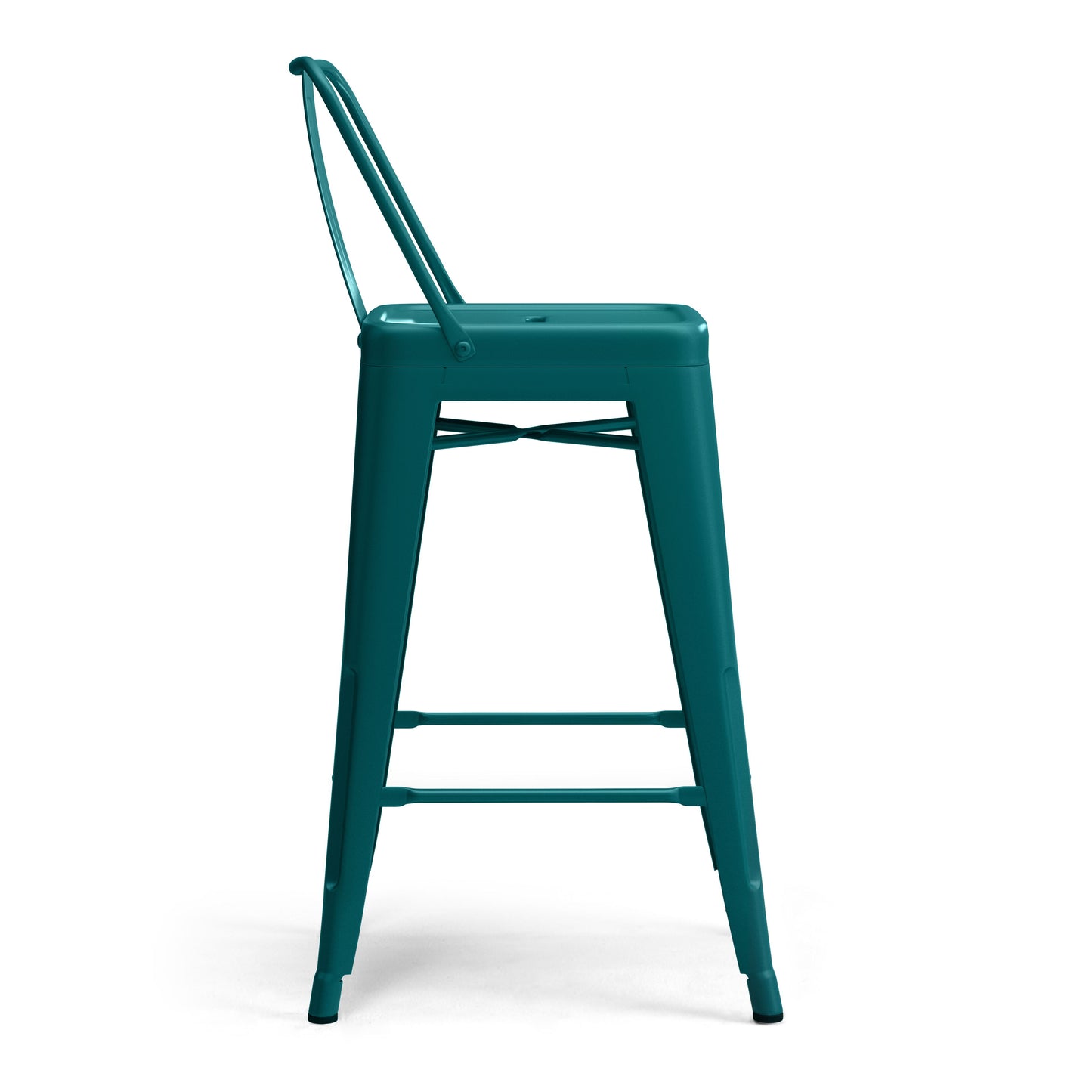 Rayne - Counter Height Stool (Set of 4) - Teal Blue