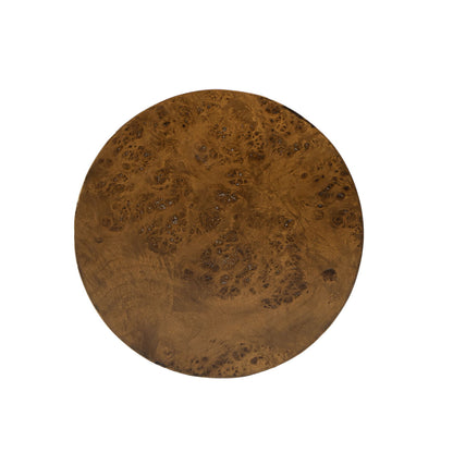 Nebula - Accent Pillar Side Table - Medium Brown