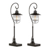 Landen - Contemporary Task Lamp (Set of 2) - Oil Rubbed Bronze / Clear