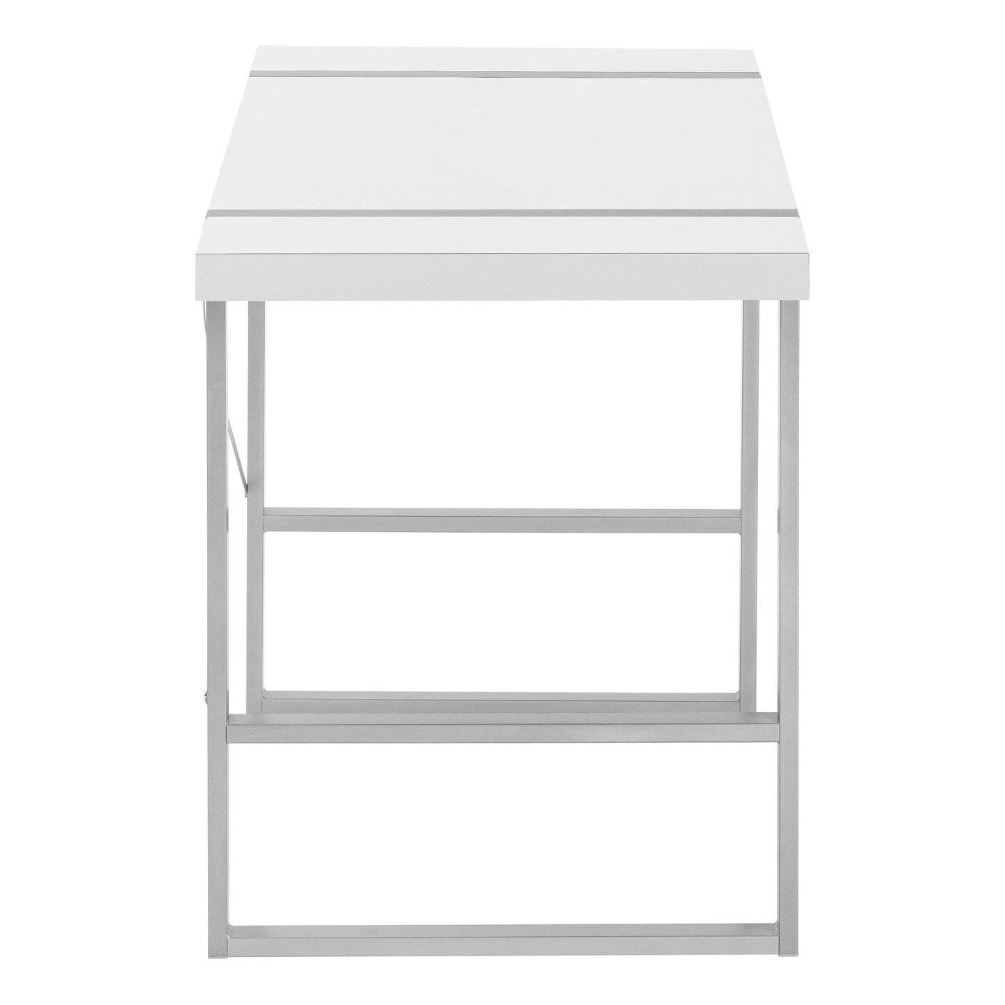 Computer Desk For Home Office, Laptop, Contemporary Versatile Placement - White