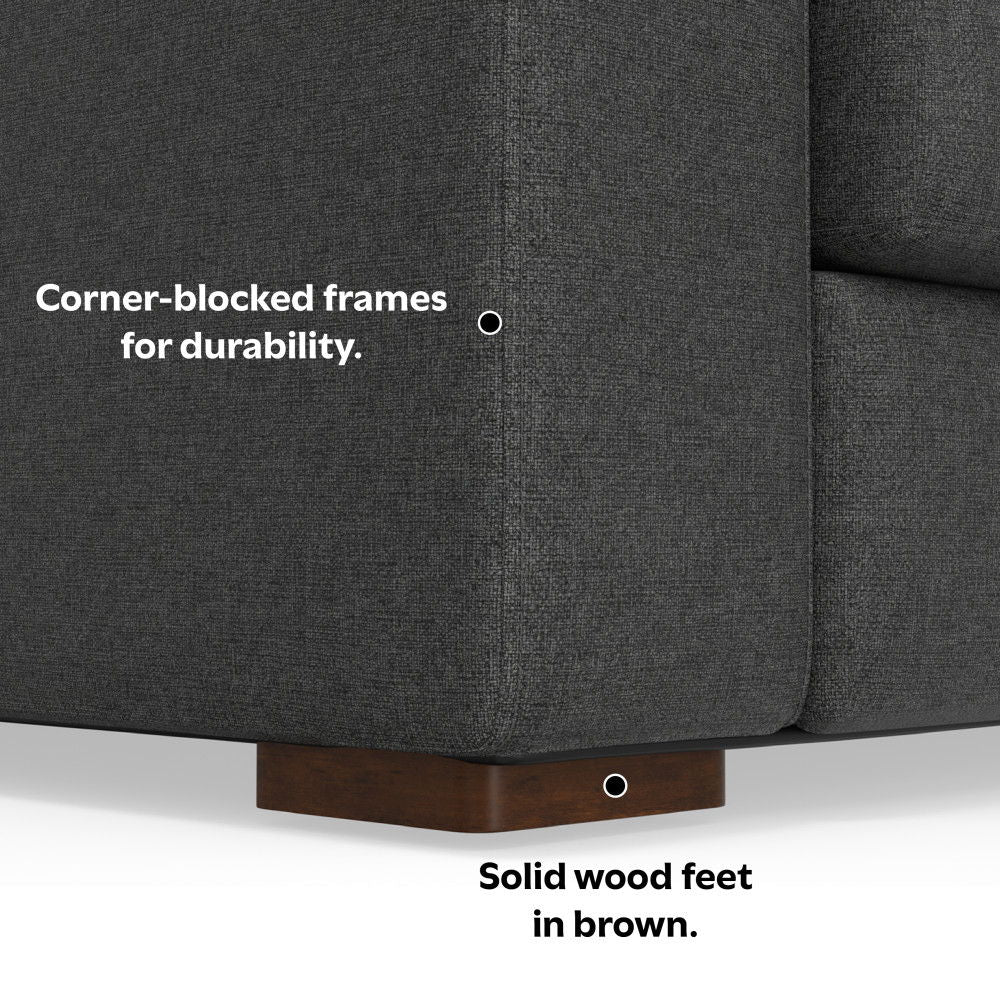 Charlie - Deep Seater Sofa - Dark Gray