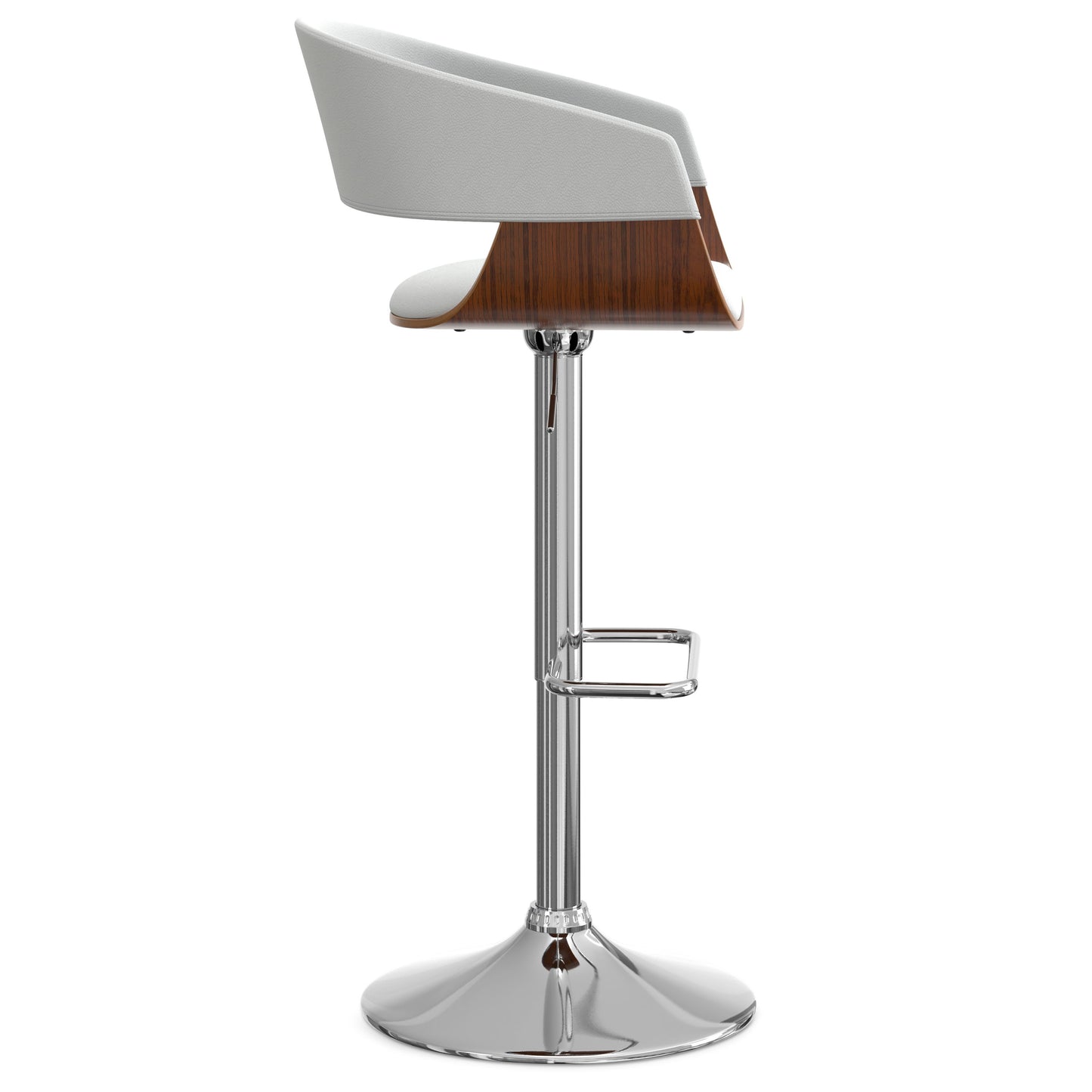 Lowell - Adjustable Swivel Bar Stool - White