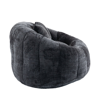 High Back Durable Comfort Bean Bag Sofa Couch For Adults And Kids - Black