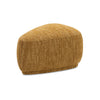 Pebble - Rounded Triangle Cocktail Ottoman - Mustard Yellow Tweed