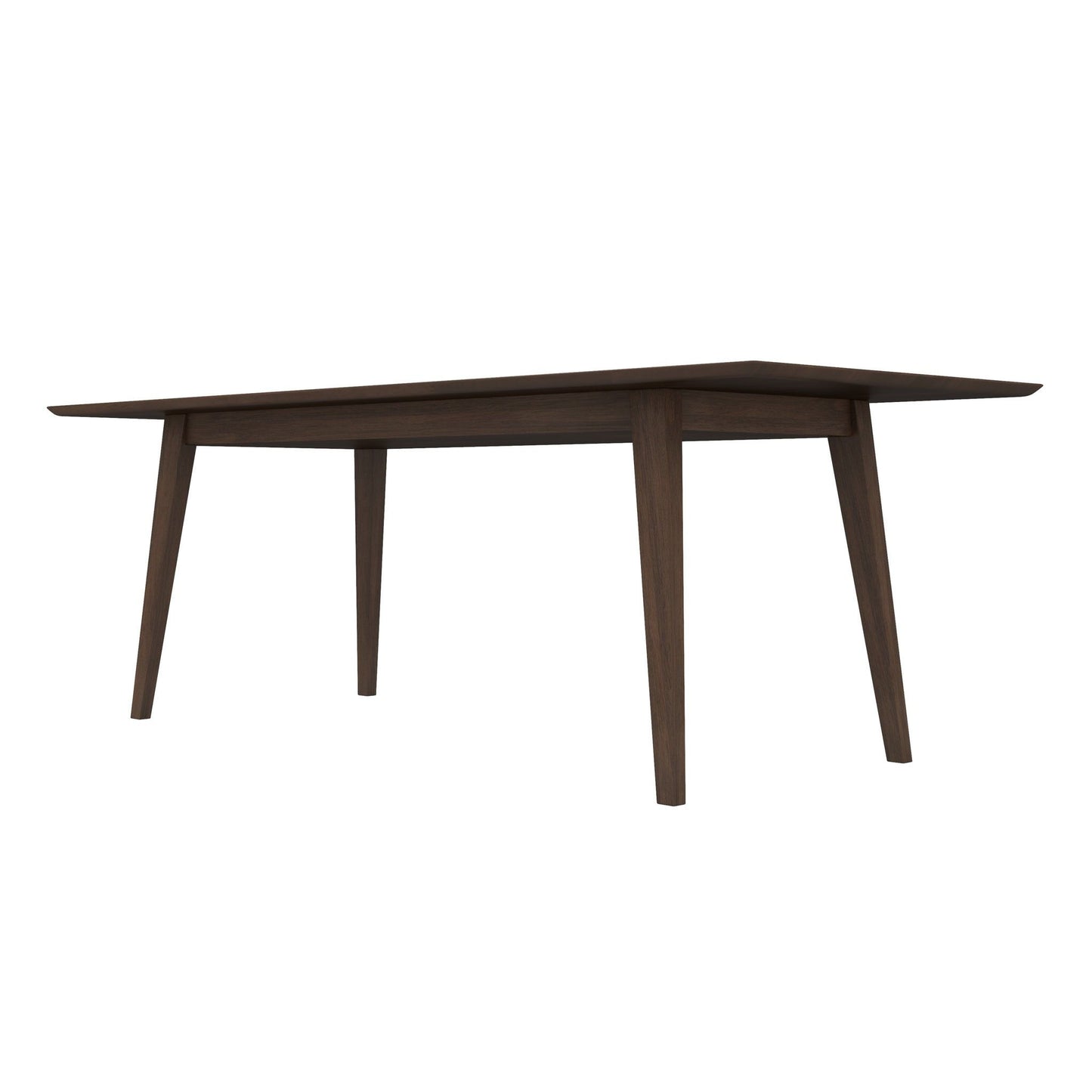 Levi - Modern Style Rectangular Dining Table - Brown