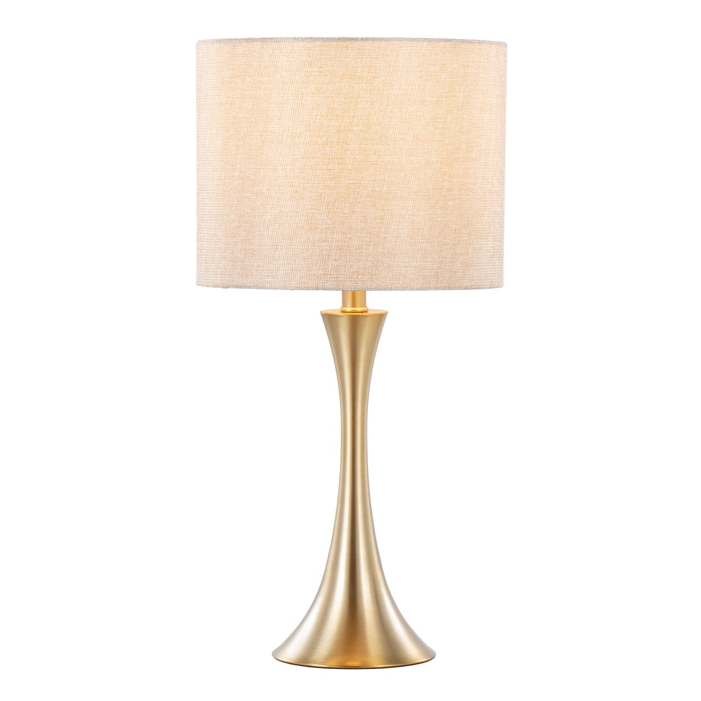 Lenuxe - Contemporary Table Lamp (Set of 2) - Golden Metallic