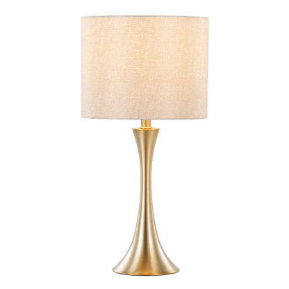 Lenuxe - Contemporary Table Lamp (Set of 2) - Golden Metallic